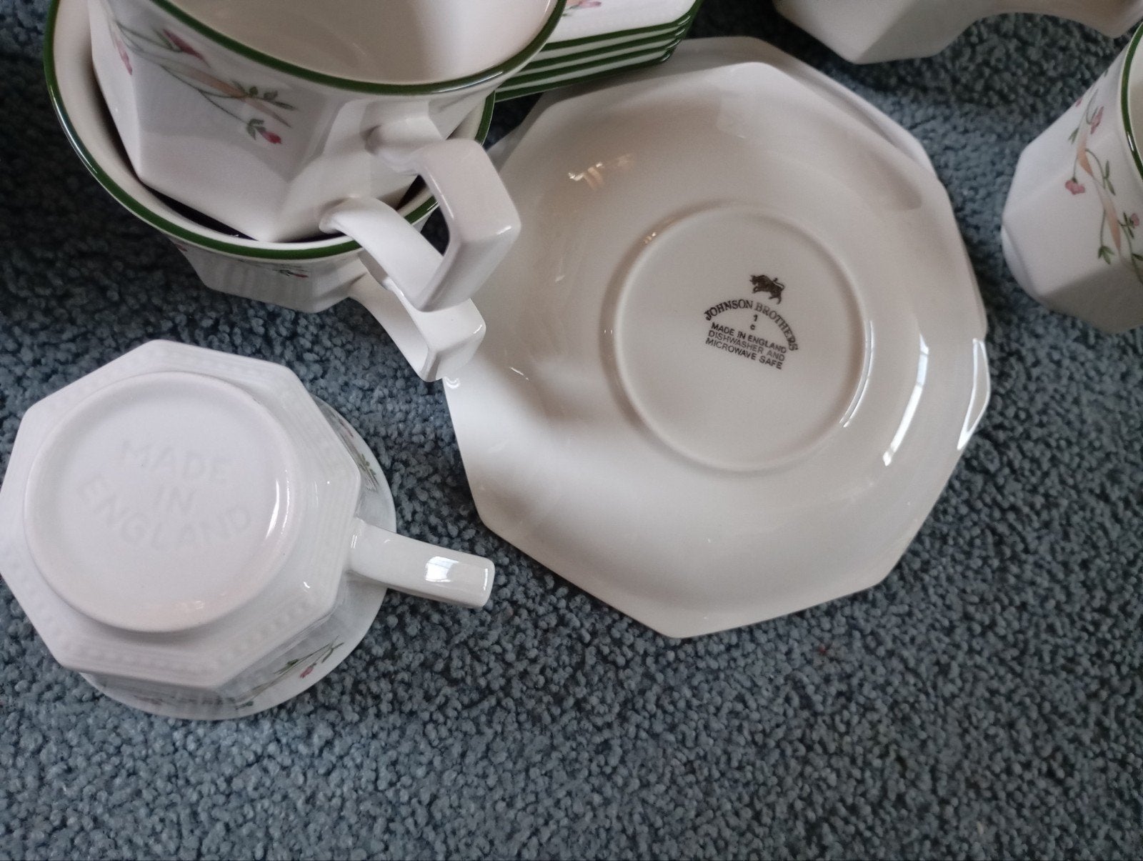 Vintage Made in England Servies Koffie Thee kopjes schotels, Ophalen of Verzenden