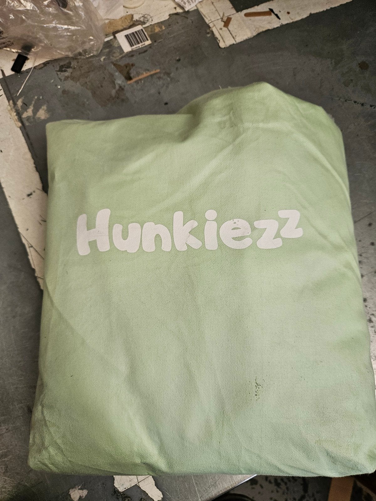 Hunkiezz baby verzwaarde deken. groen, Ophalen, Gebruikt