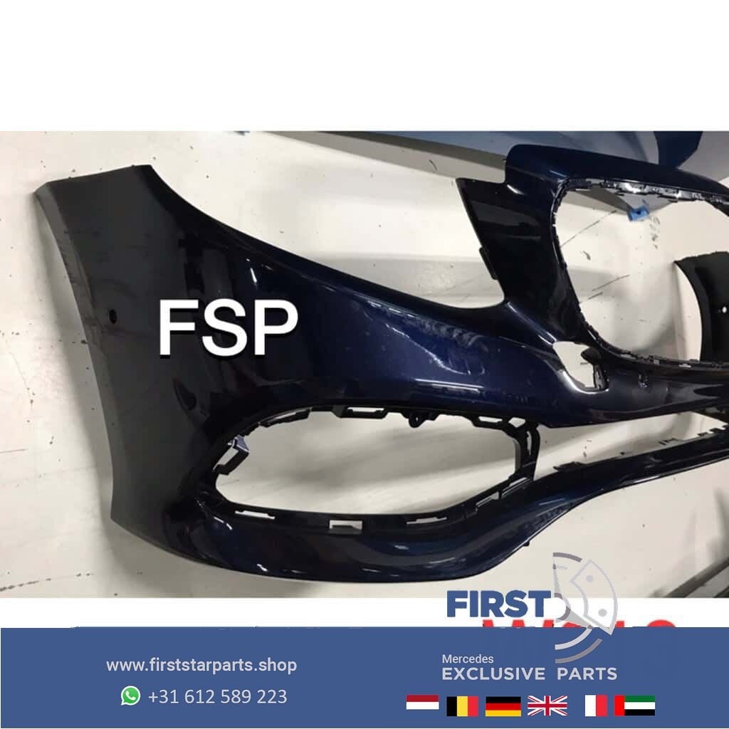 W213 Voorbumper Mercedes E Klasse blauw 2016-2019 origineel, Auto-onderdelen, Gebruikt, -, Voor, Ophalen of Verzenden
