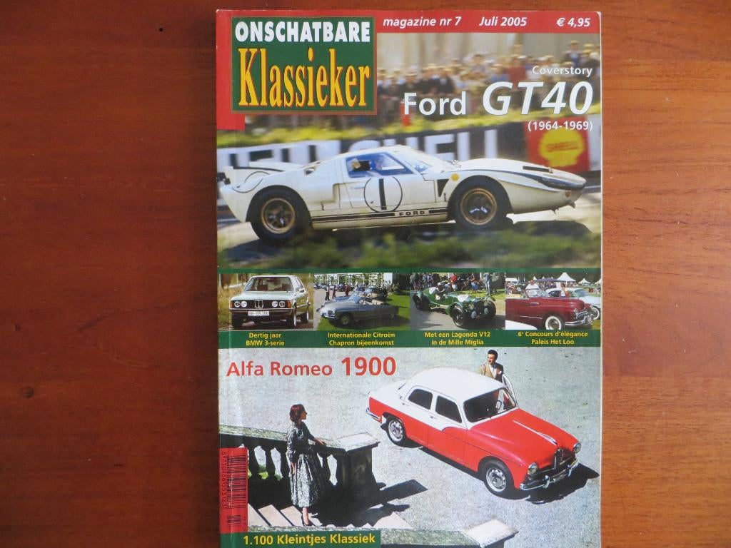 Onschatbare Klassieker 7 2005 Ford GT 40, 30 jr BMW 3-serie, Ophalen of Verzenden, Nieuw, BMW