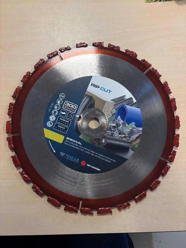 Nozar rip-cut 300 mm zaagblad, nieuw!, Mertstraat 5, Nozar, Verkoop@teeuwentuinmachines.nl, Ophalen of Verzenden