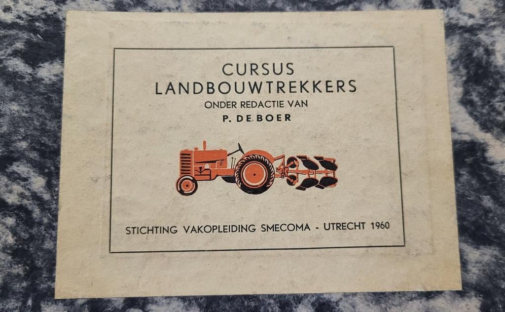 Cursus Landbouwtrekkers - Super Zeldzaam uit 1960, Ophalen of Verzenden
