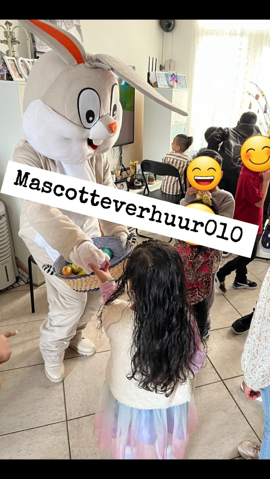 Bugs Bunny/Paashaas mascotte te huur, Ophalen, Zo goed als nieuw, Verjaardag