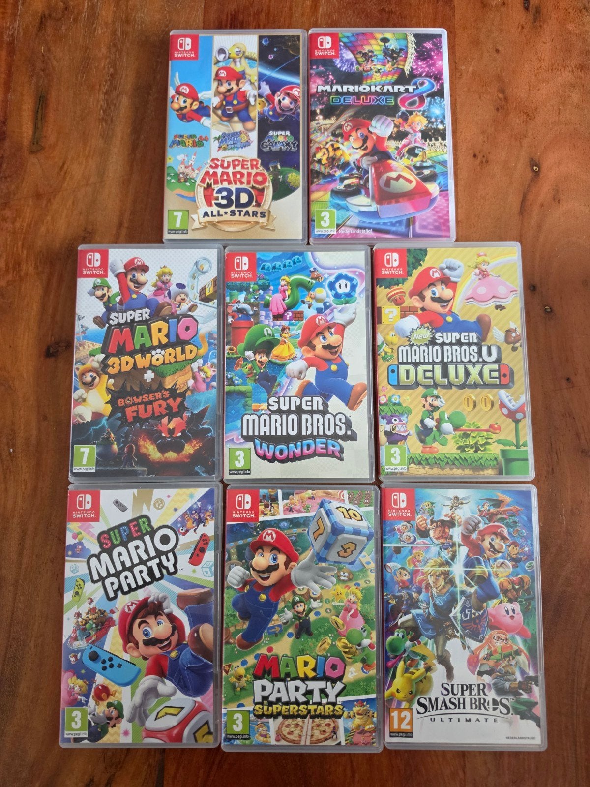 Nintendo Switch Mario spellen, Spelcomputers en Games, Games | Nintendo Switch, Avontuur en Actie, Ophalen of Verzenden, Zo goed als nieuw