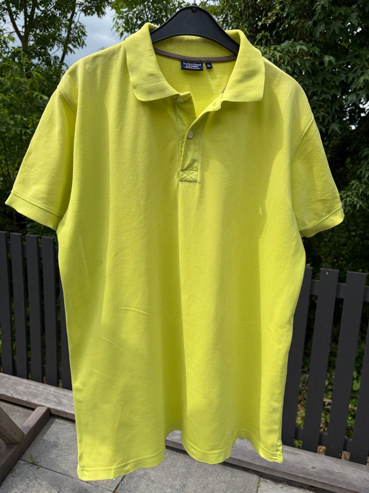 Heren Polo Geel/Groen - Maat XL - Sutherland & Comp, Ophalen of Verzenden, Gedragen, Maat 56/58 (XL), Geel