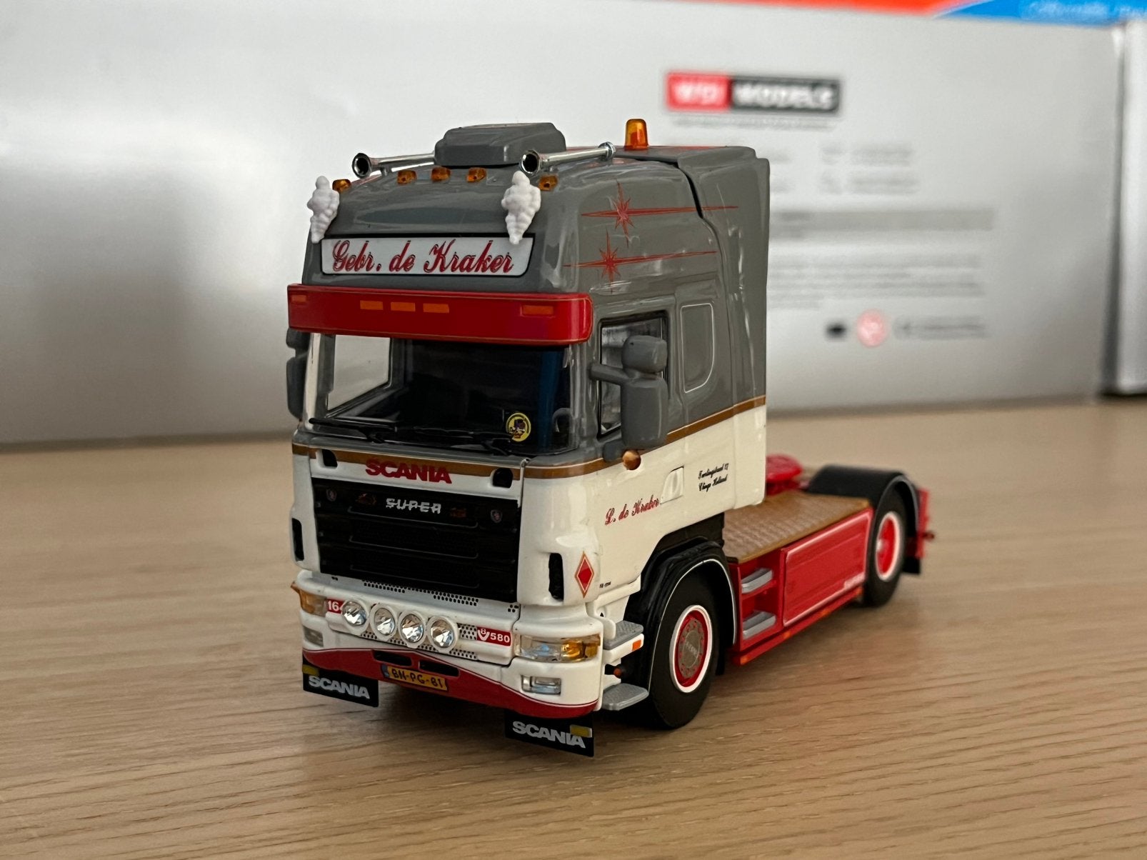 WSI Scania 4 serie Gebr. De Kraker, Ophalen of Verzenden, Zo goed als nieuw, Bus of Vrachtwagen, Wsi