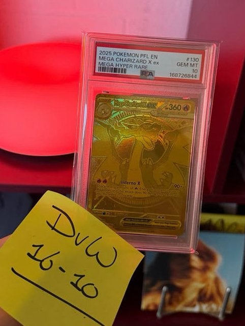 Charizard 130 PSA 10 - Mega Hyper Rare Pokémon Kaart, Ophalen of Verzenden, Nieuw, Losse kaart, Foil