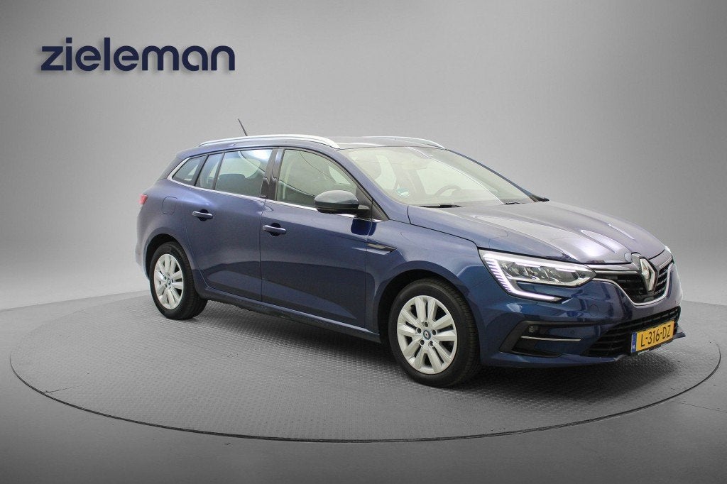 Renault MEGANE E-TECH Estate 1.6 E-Tech Plug-In Hybrid 160 B, 77 km/l, Met garantie (alle), Blauw, 161 pk