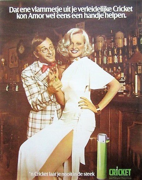 22 vintage reclames aanstekers 39-72 Rowenta Cricket Colibri, Ophalen of Verzenden, Gebruikt, Aansteker