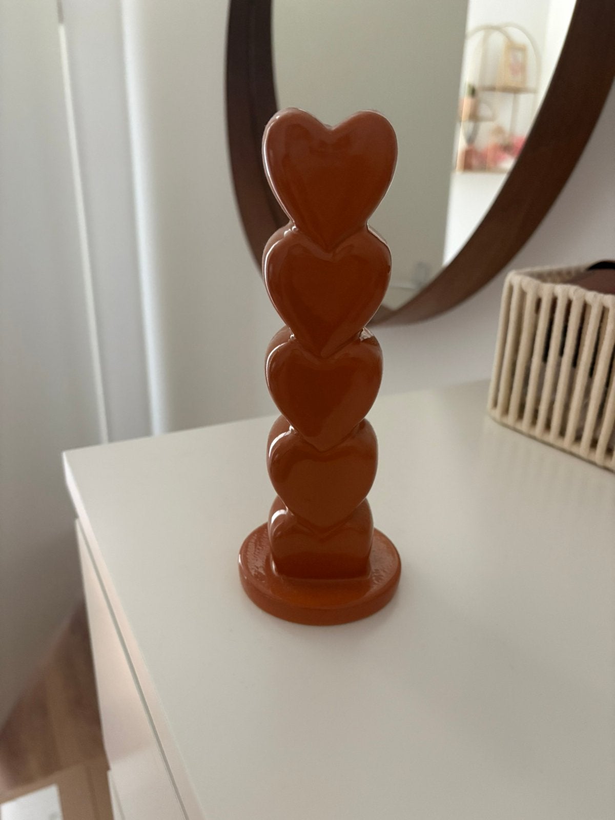 Diner kaars houder hart, Ophalen, Zo goed als nieuw, Kaars