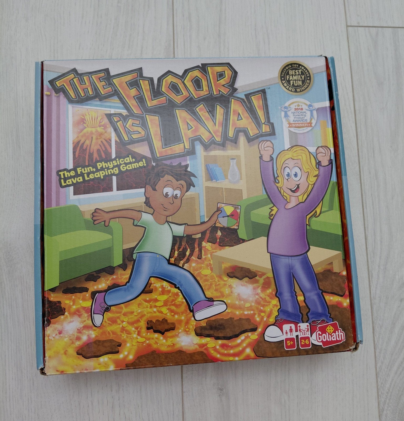 The Floor is Lava! Bordspel - Goliath, Vijf spelers of meer, Ophalen, Zo goed als nieuw, Goliath
