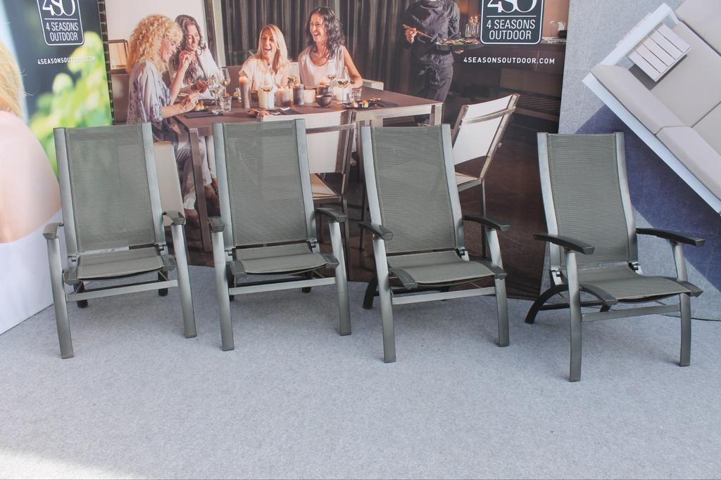 4 of 8 hartman primo standenstoelen, Ophalen, Gebruikt, Aluminium, Verstelbaar