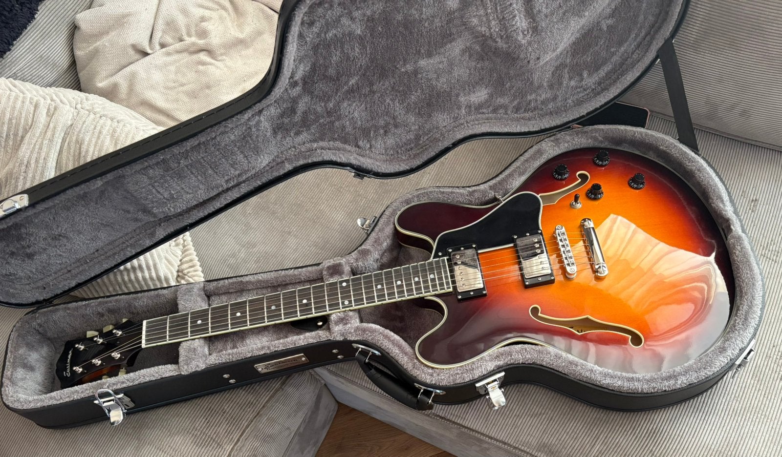 Eastman T386, Ophalen of Verzenden, Zo goed als nieuw, Semi-solid body, Overige merken