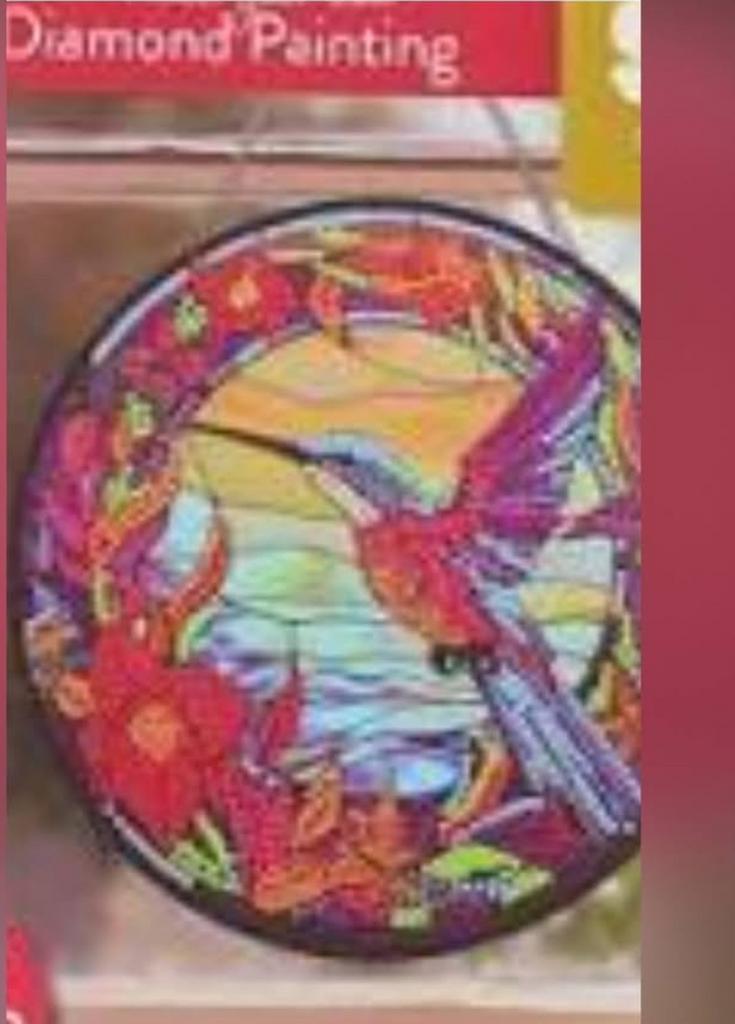 Ik zoek Diamond Painting raamhanger vogel action rond nieuw, Ophalen of Verzenden, Nieuw, Knutselwerk