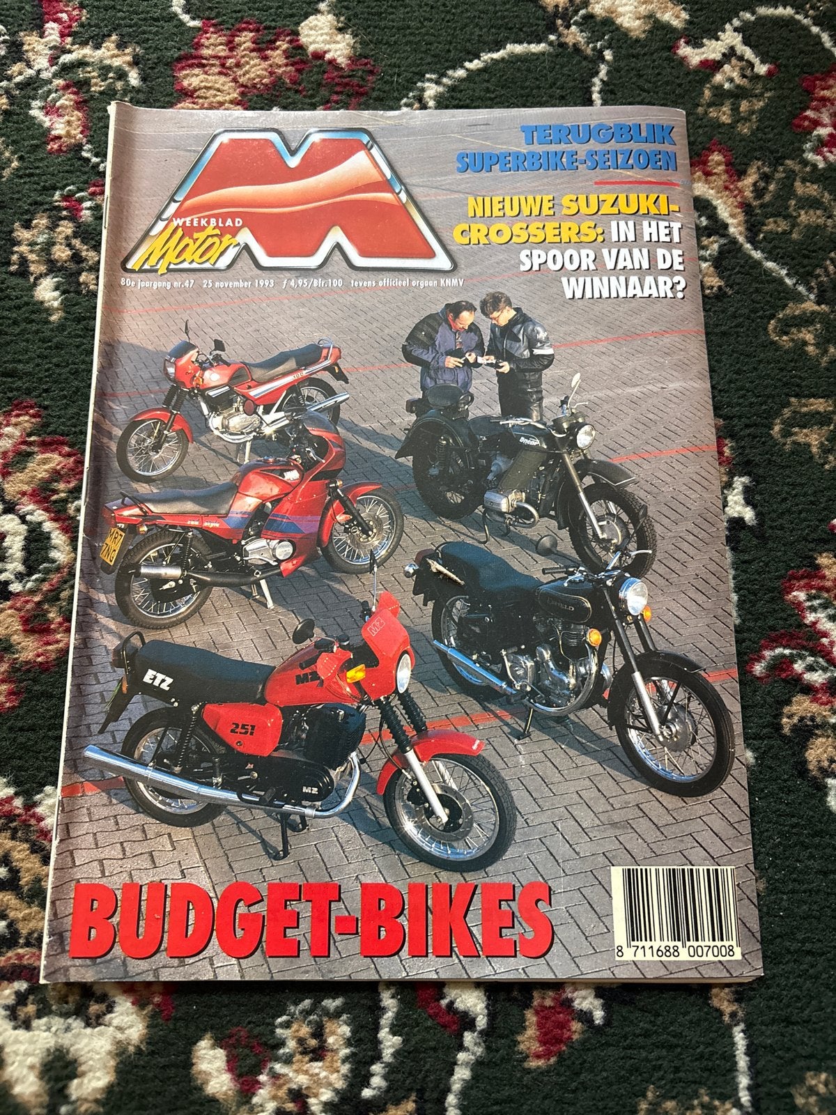 Weekblad Motor - Budget Bikes (23 november 1993), Boeken, Ophalen of Verzenden, Gelezen, Algemeen
