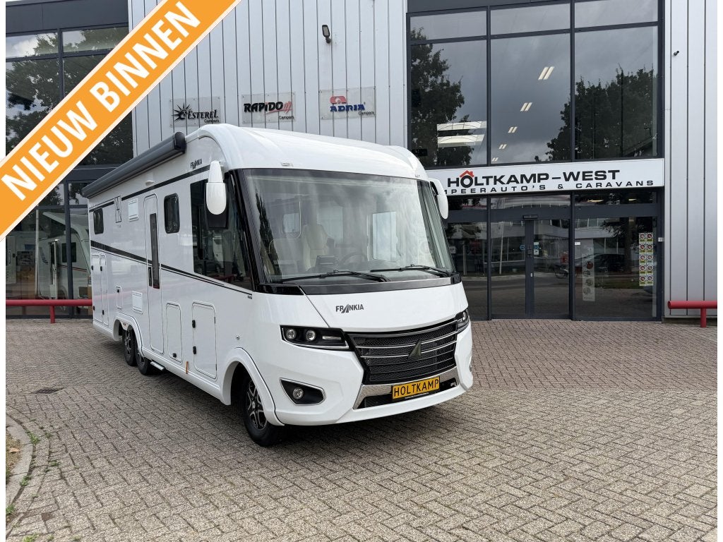 Frankia Titan I 790 GDW NIEUW INCL. VEEL OPTIES, Caravans en Kamperen, Campers, Chemisch toilet, Fiat, Vloeistofverwarming, 7 tot 8 meter