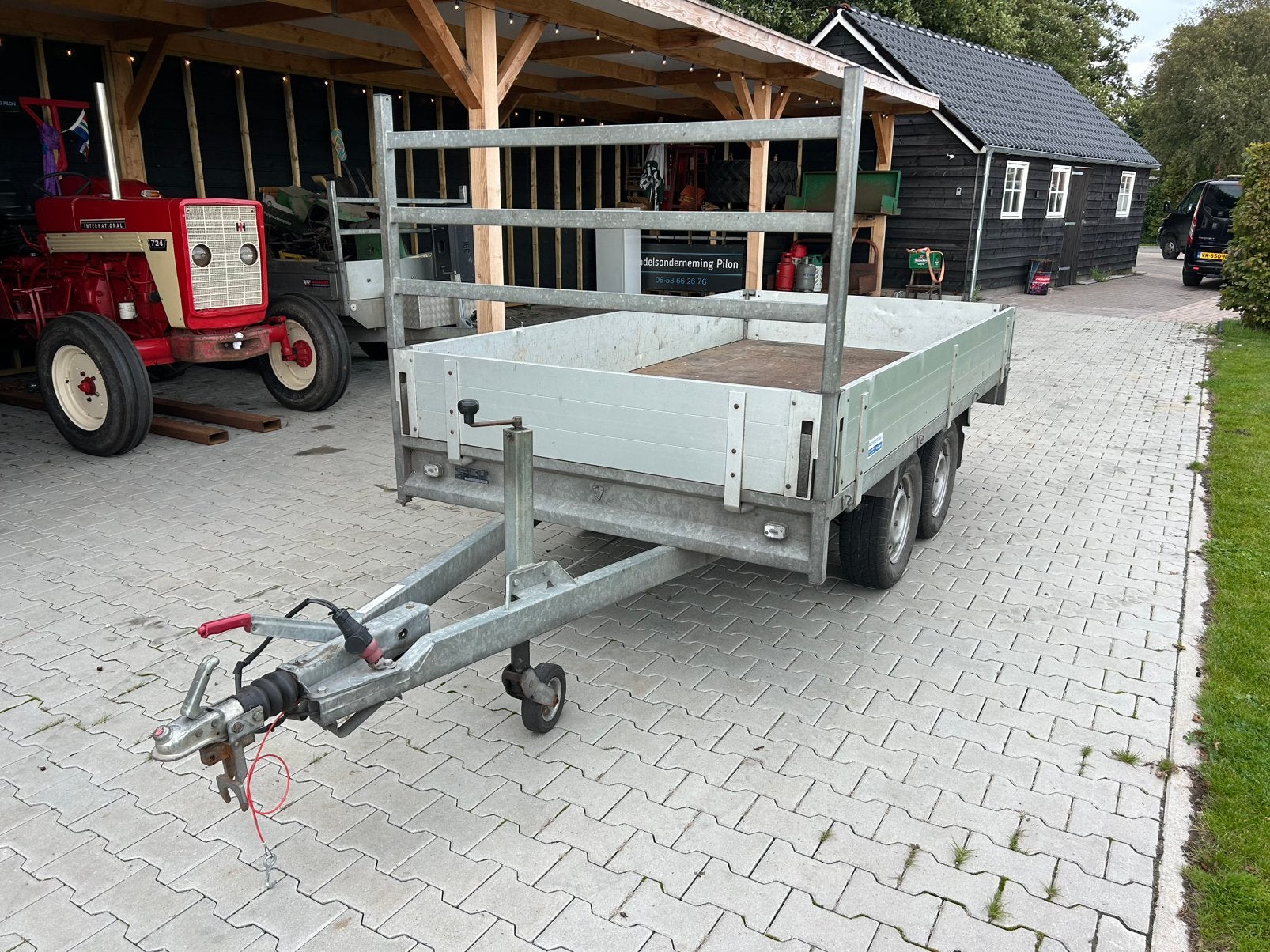 Anssems plateauwagen, Ophalen, Gebruikt