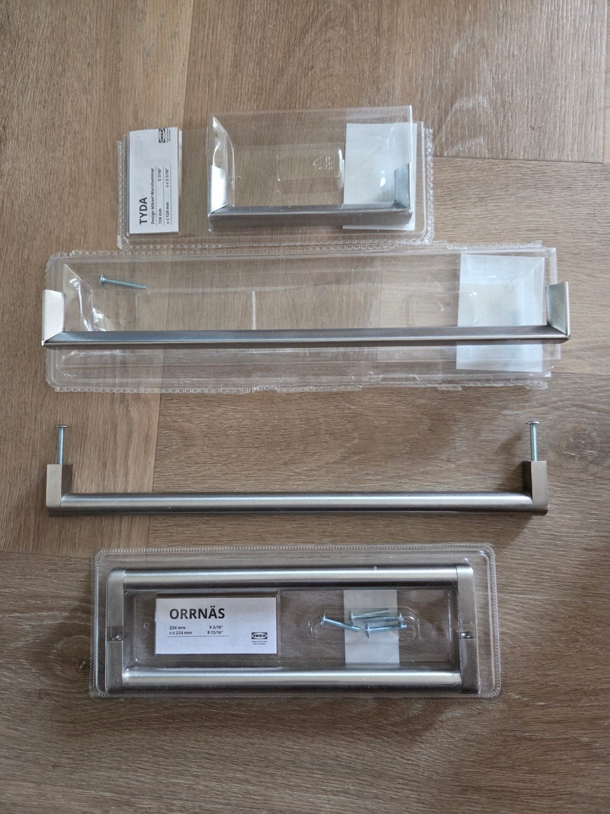 TE KOOP Handgrepen 33cm middelmaat 23 cm en 14 cm, Ophalen of Verzenden, Nieuw, Wit