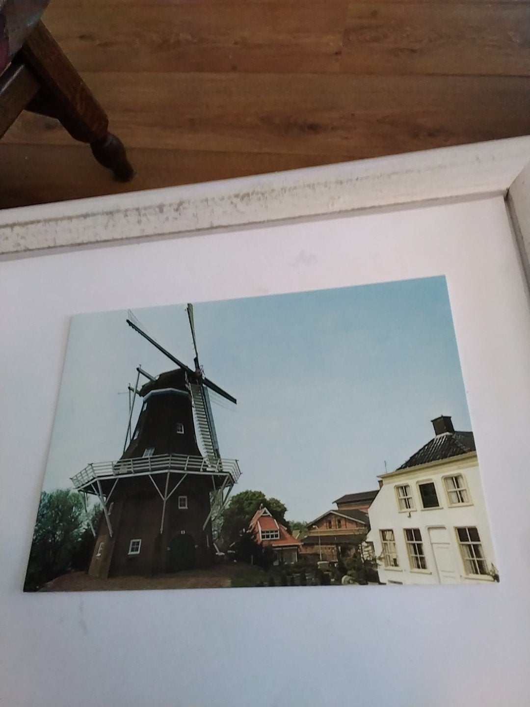 Ansichtkaart Winsum (Gr.) Molen "De Ster", Verzamelen, Ophalen of Verzenden, 1980 tot heden, Ongelopen, Groningen