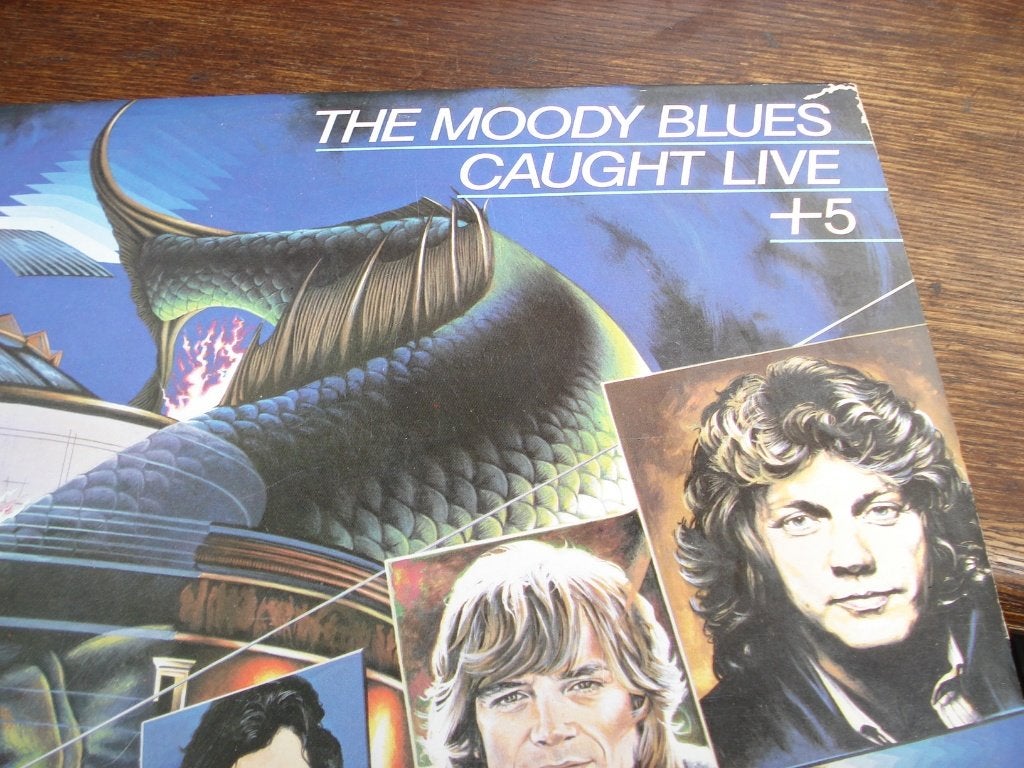 The Moody Blues – Caught Live +5  London  2x LP, US 1977, Cd's en Dvd's, Vinyl | Rock, Gebruikt, Ophalen of Verzenden, 12 inch