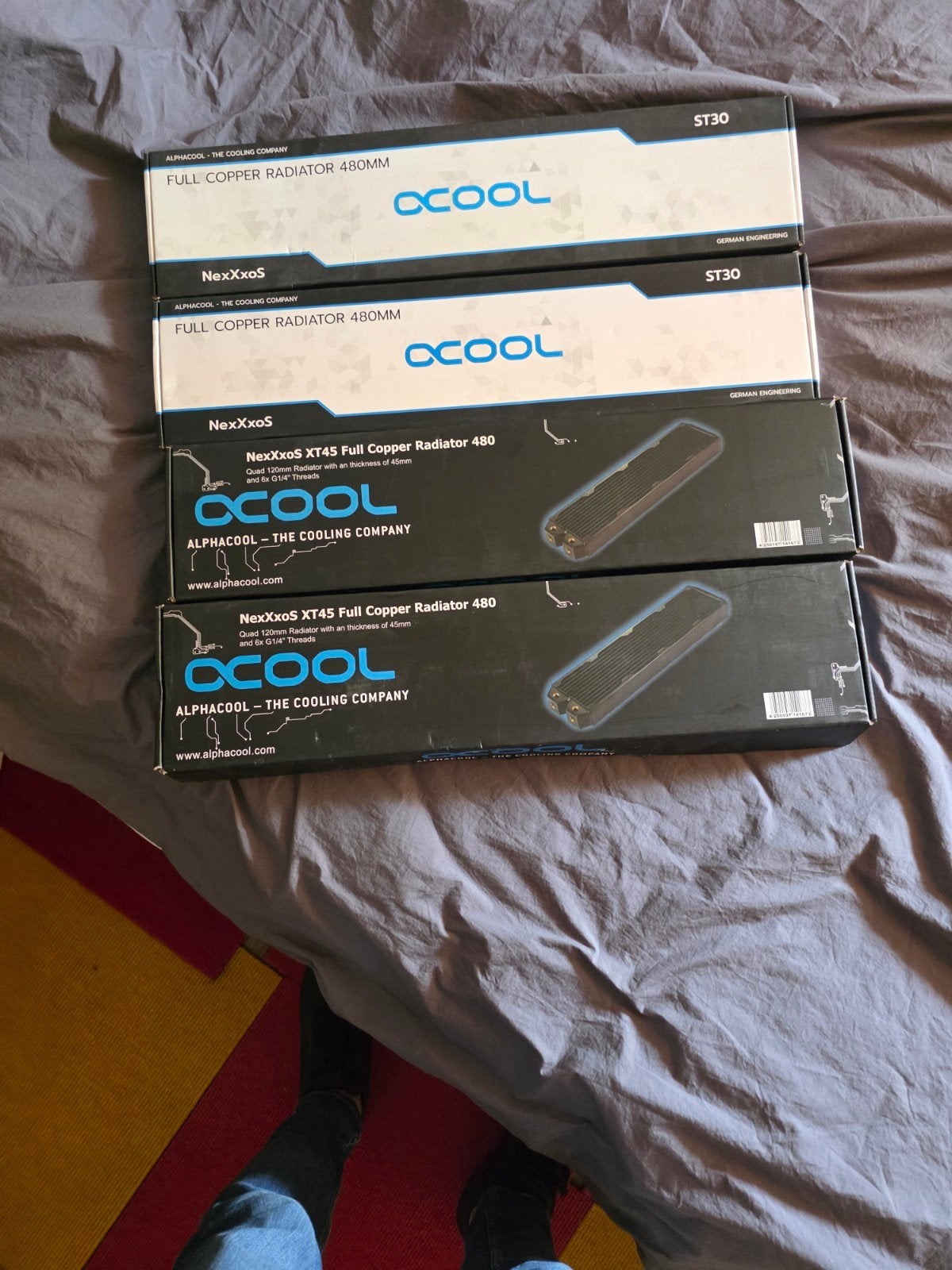 2x NIEUWE Alphacool NexXxoS 480mm ST30 Full Copper radiatore, Computers en Software, Ophalen, Nieuw, Waterkoeling