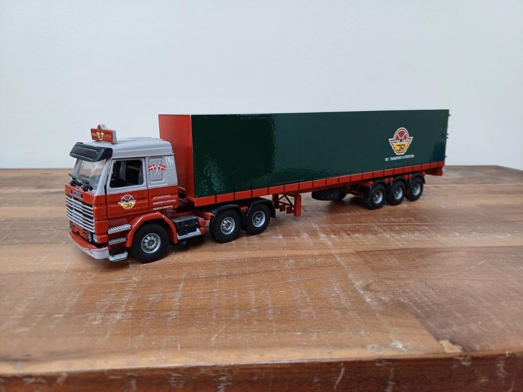 Tekno Scania 143M Johs. Rasmussen, Ophalen of Verzenden, Zo goed als nieuw, Bus of Vrachtwagen, Tekno