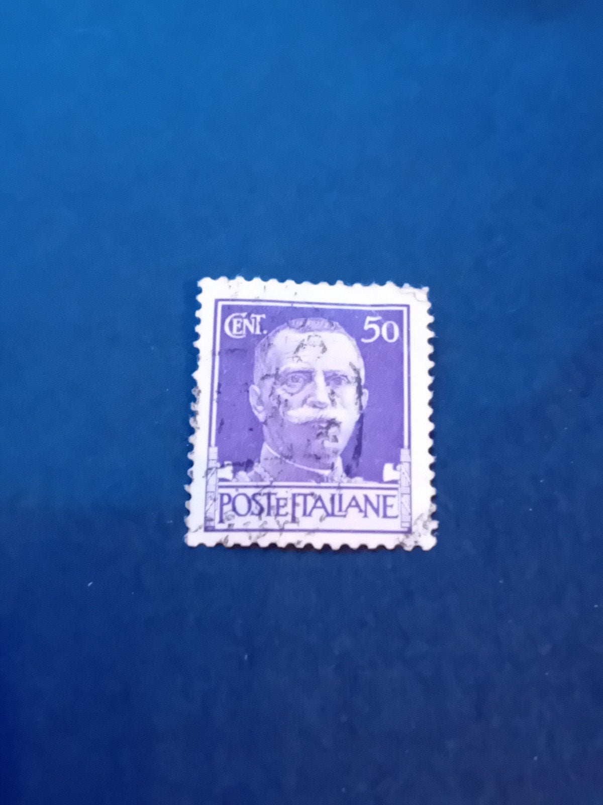 Postzegel Italië 50 Cent. Posta Italiana, Ophalen of Verzenden