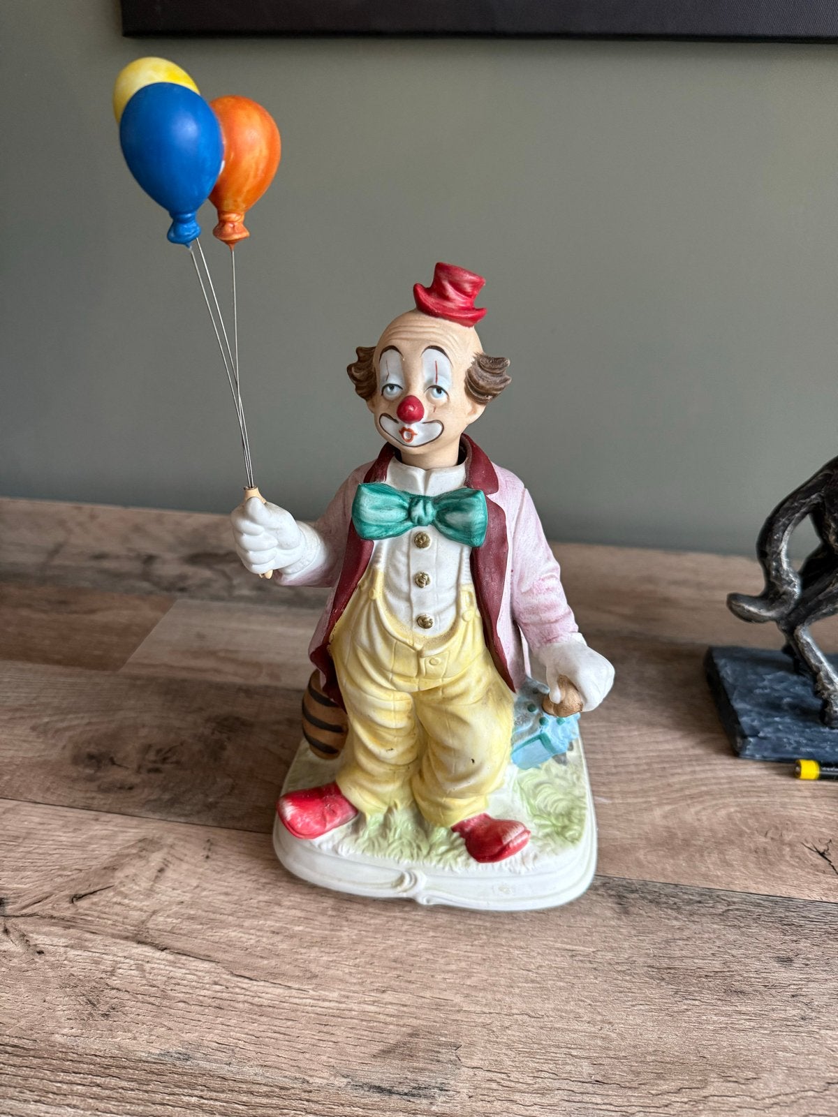 Clown Speeldoos Porselein met Ballonnen, Ophalen of Verzenden