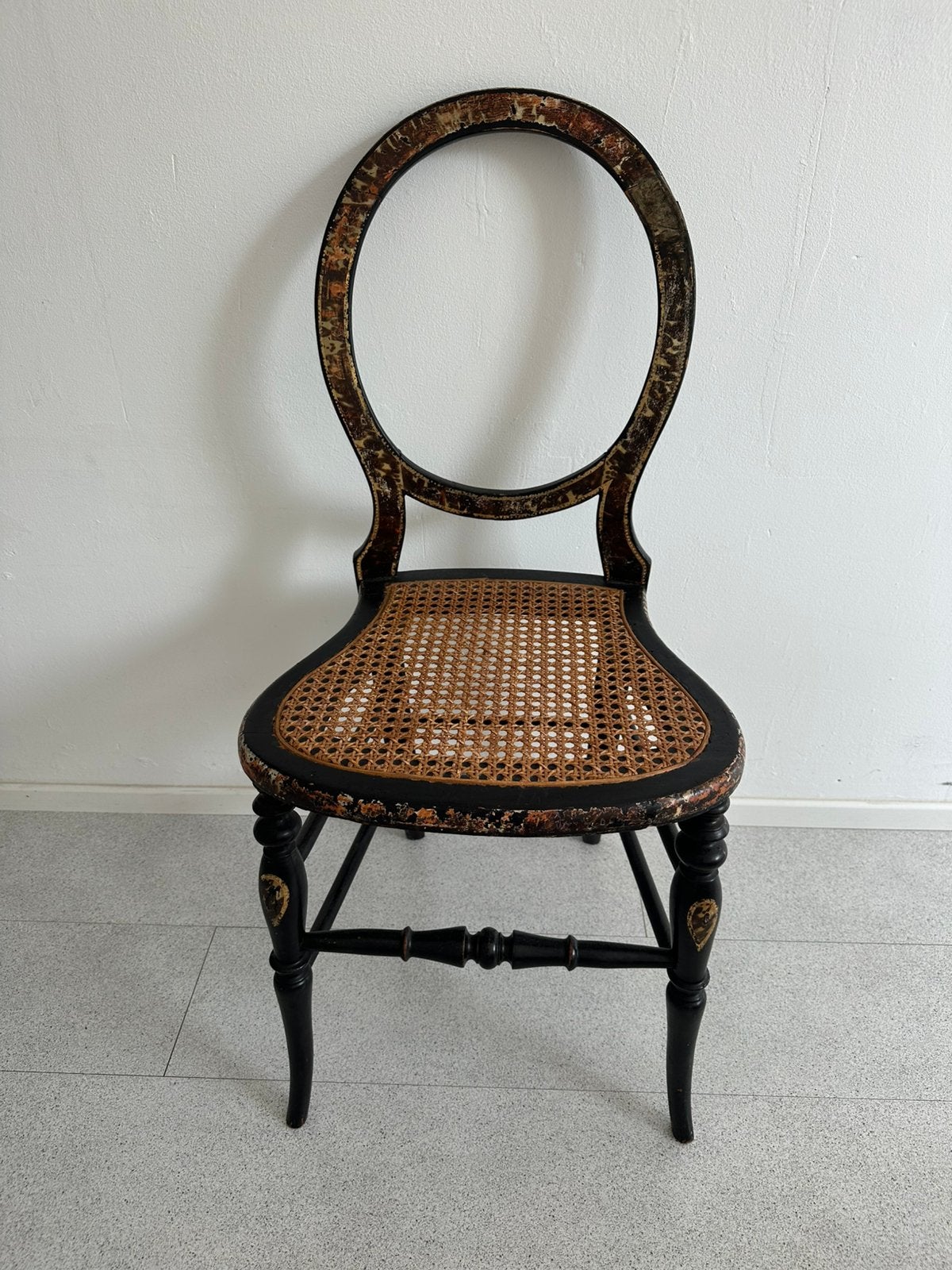 Engelse Regency Tortoise stoel, Antiek en Kunst, Antiek | Meubels | Stoelen en Banken, Ophalen of Verzenden