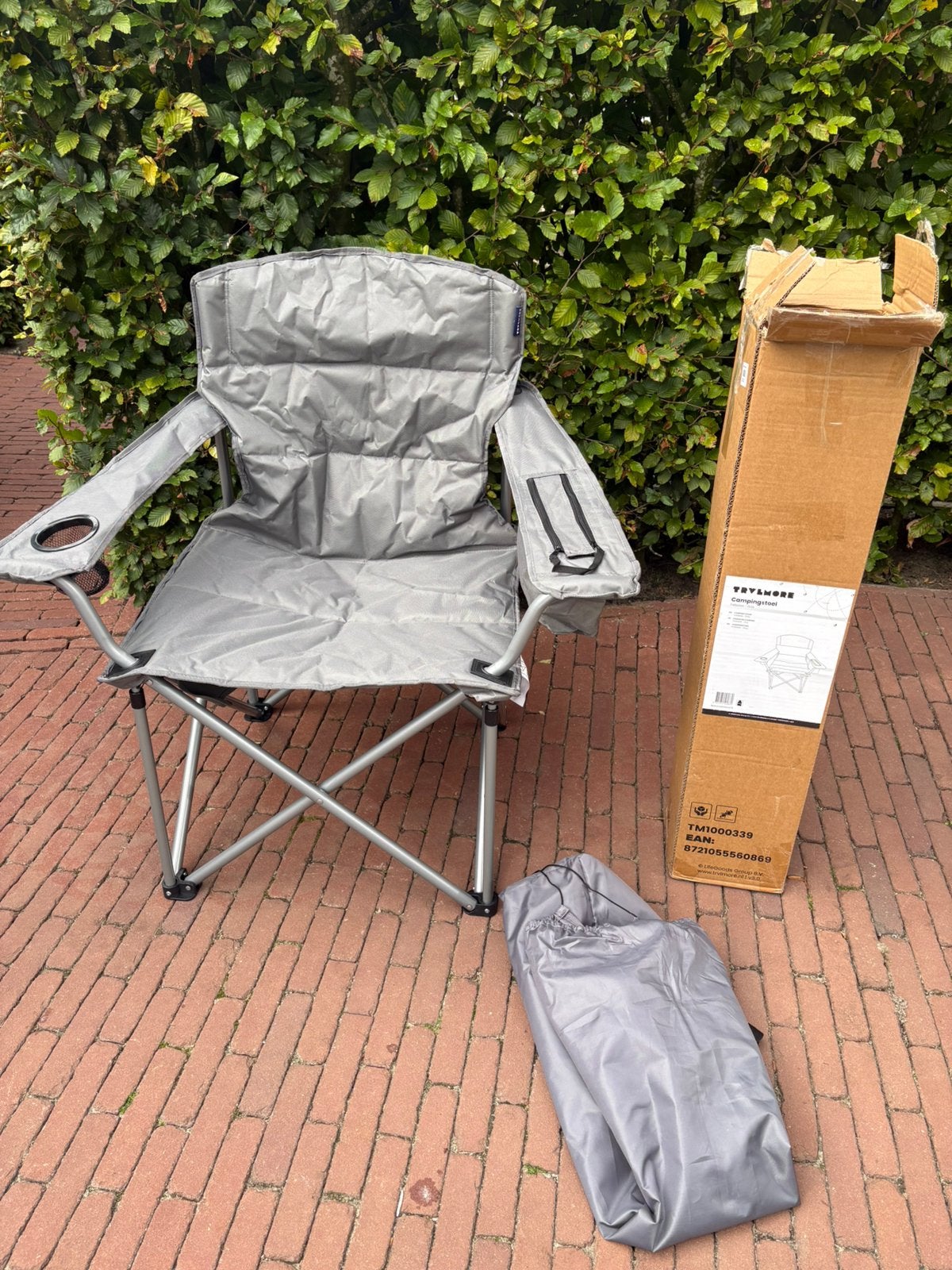 TRVLMORE Campingstoel XXL - Opvouwbaar, !, !, Ophalen of Verzenden, Zo goed als nieuw