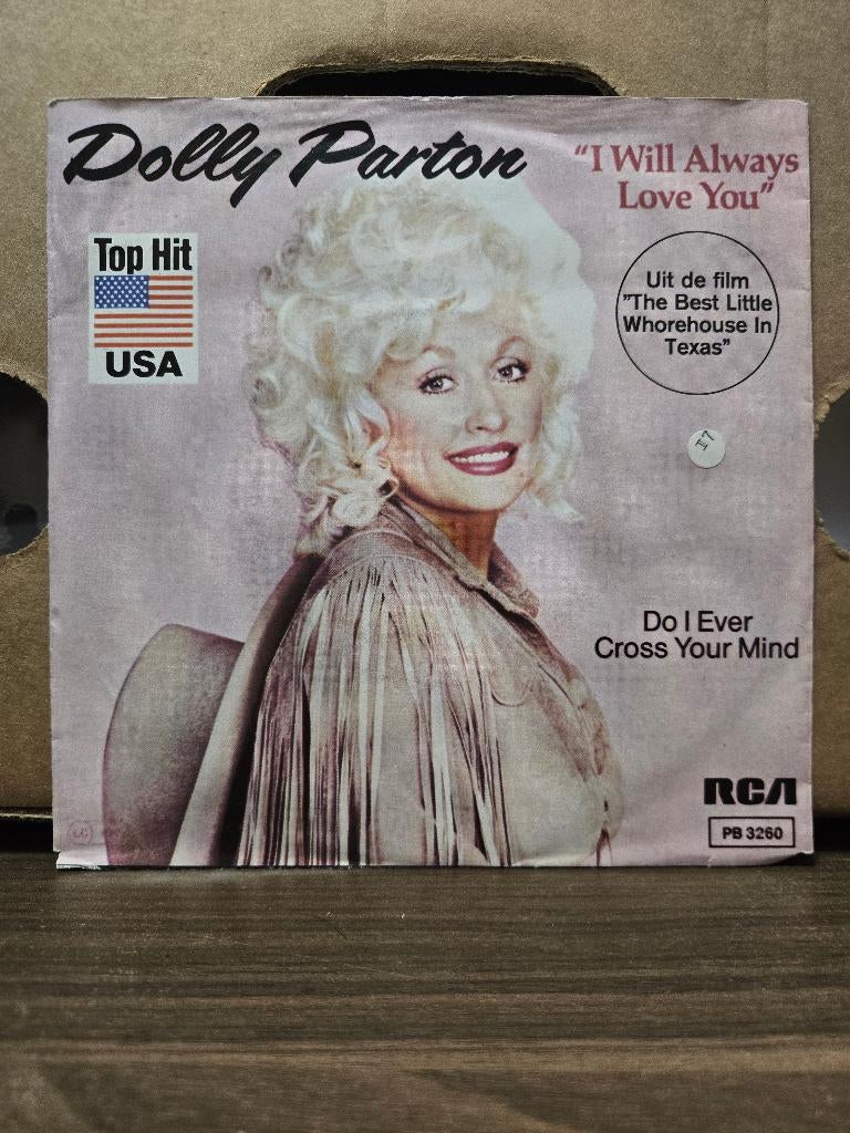 Dolly Parton - I will always love you, Cd's en Dvd's, Vinyl Singles, Zo goed als nieuw, Beschermende buitenhoes, Fotohoes, Single