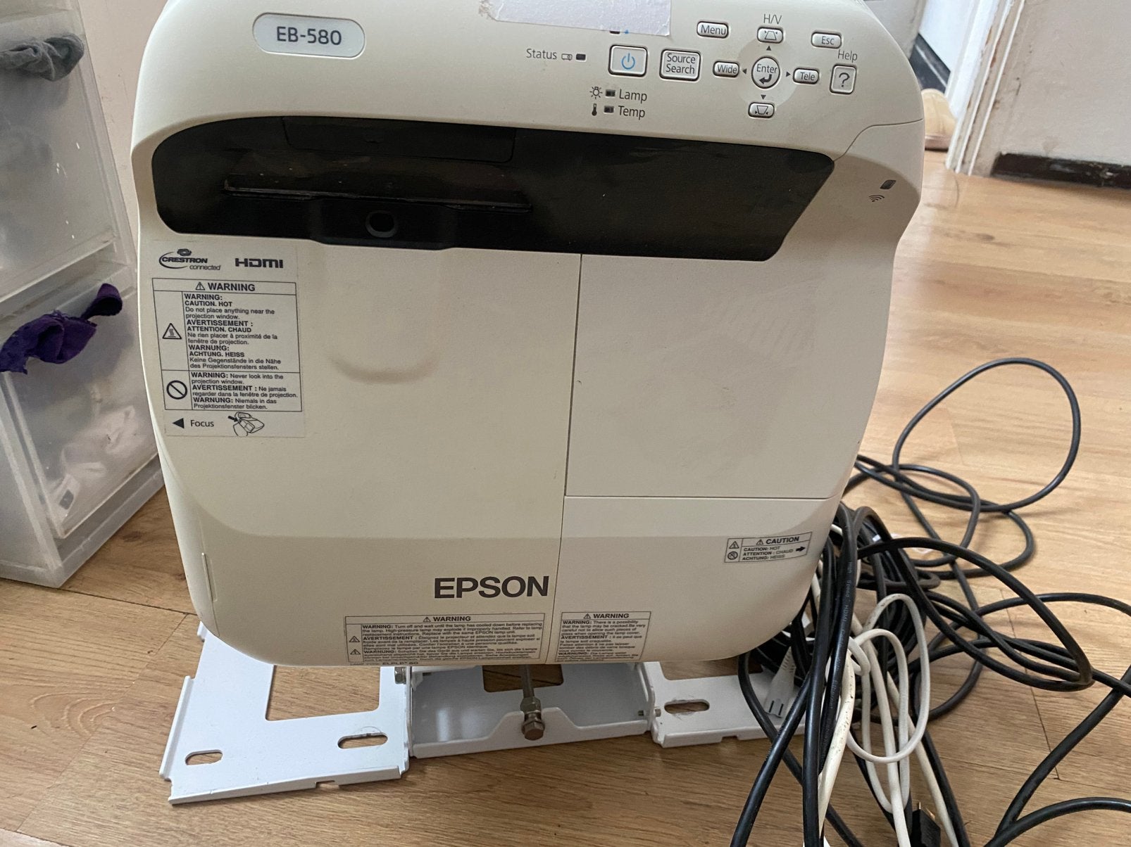 Epson EB - 580 beamer, Ophalen of Verzenden, Zo goed als nieuw, Overige resoluties