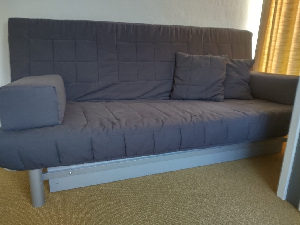 3-zits slaapbank van Ikea, Huis en Inrichting, Slaapkamer | Slaapbanken, Ophalen, Tweepersoons, 140 cm, Zo goed als nieuw
