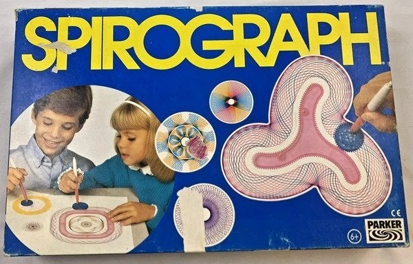 Parker Spirograph tekenspel klassieker vintage set compleet, Coolsingel 104, 3011 AG Rotterdam, Netherlands, Verzenden, Knutselen