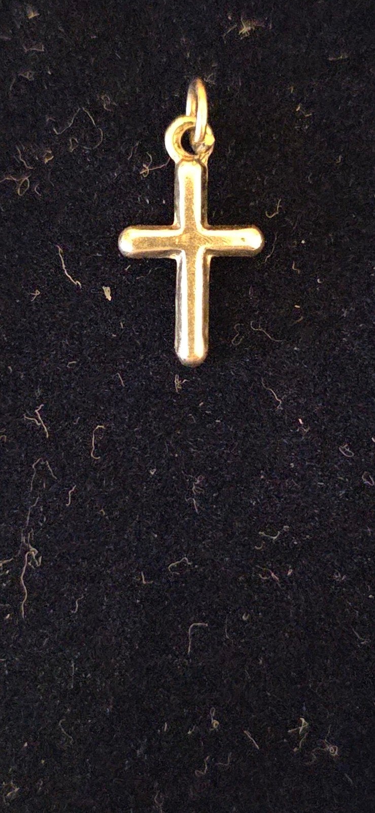 Zilveren kettinghanger vorm religieus kruisje, Sieraden, Tassen en Uiterlijk, Kettinghangers, Verzenden, Zo goed als nieuw, Kruis of Symbool