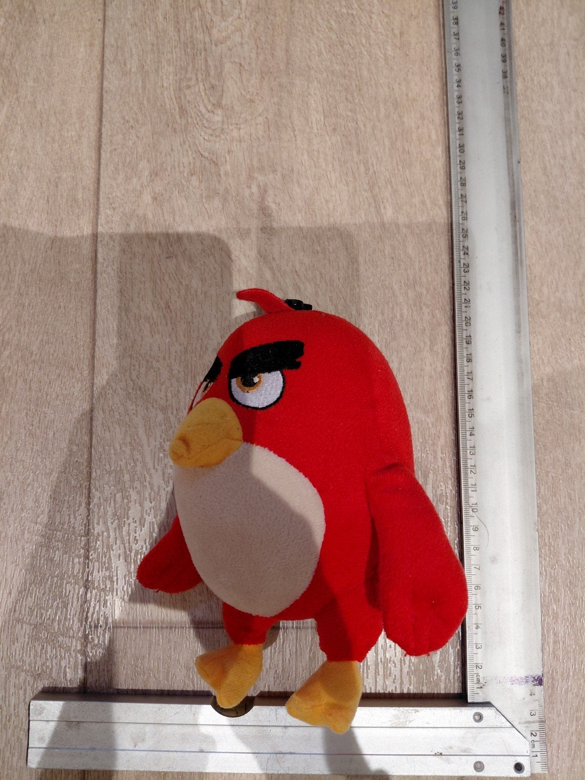 Angry Birds knuffel - Red Bird in zeer goede staat, Ophalen of Verzenden, Zo goed als nieuw, Angry Birds, Rood