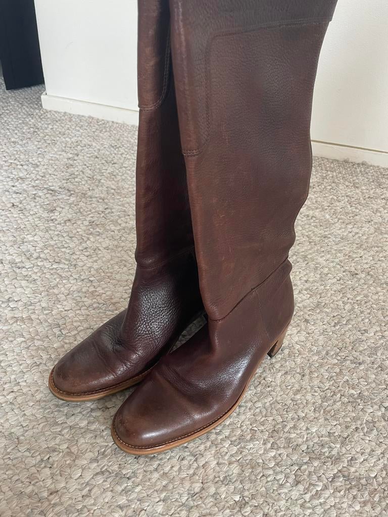 Vintage Tommy Hilfiger laarzen bruin maat 40, Kleding | Dames, Schoenen, Hoge laarzen, Bruin, Ophalen of Verzenden, Zo goed als nieuw