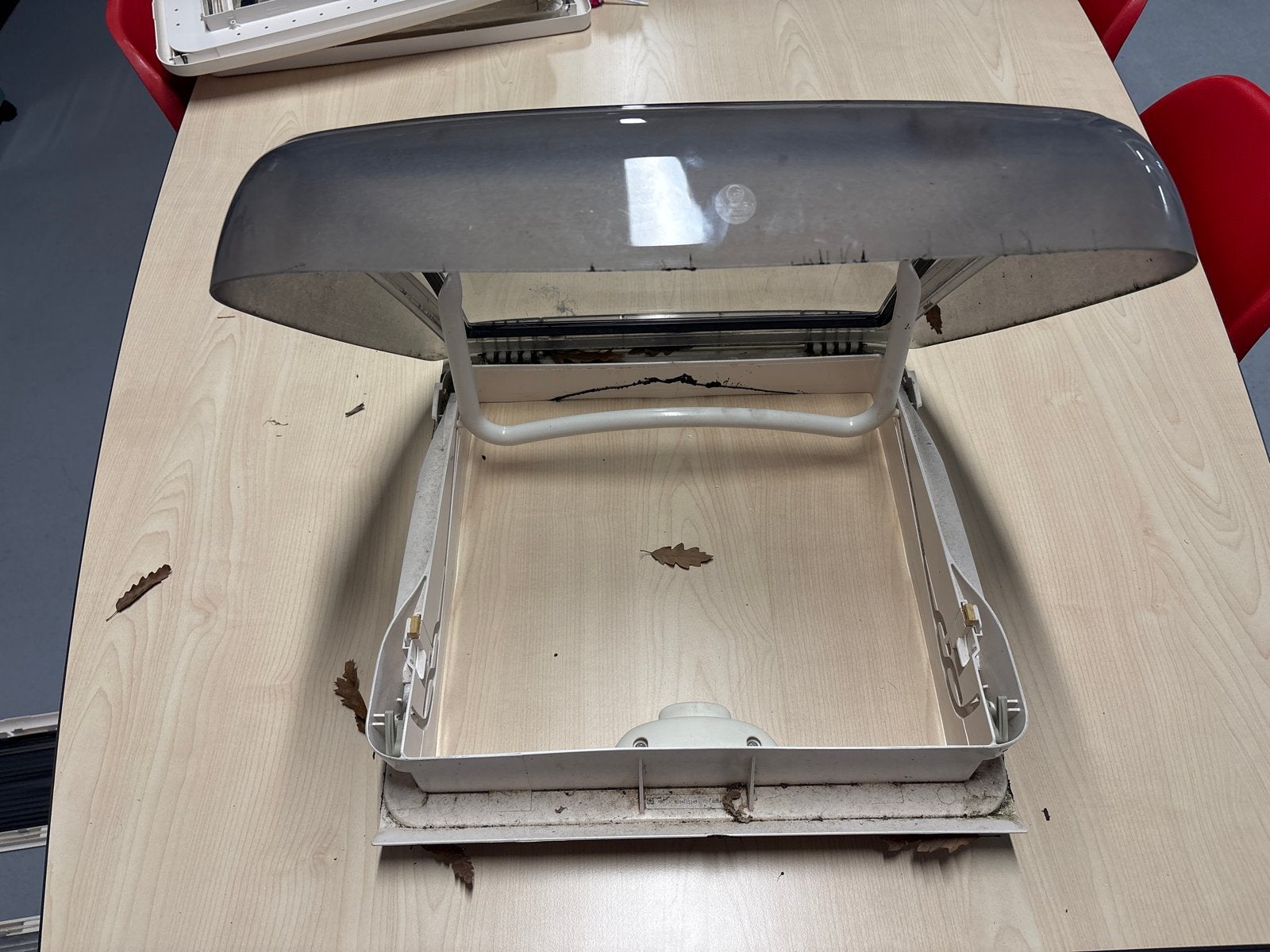 Dakraam/dakluik voor caravan of camper 40x40, Ophalen of Verzenden, Gebruikt