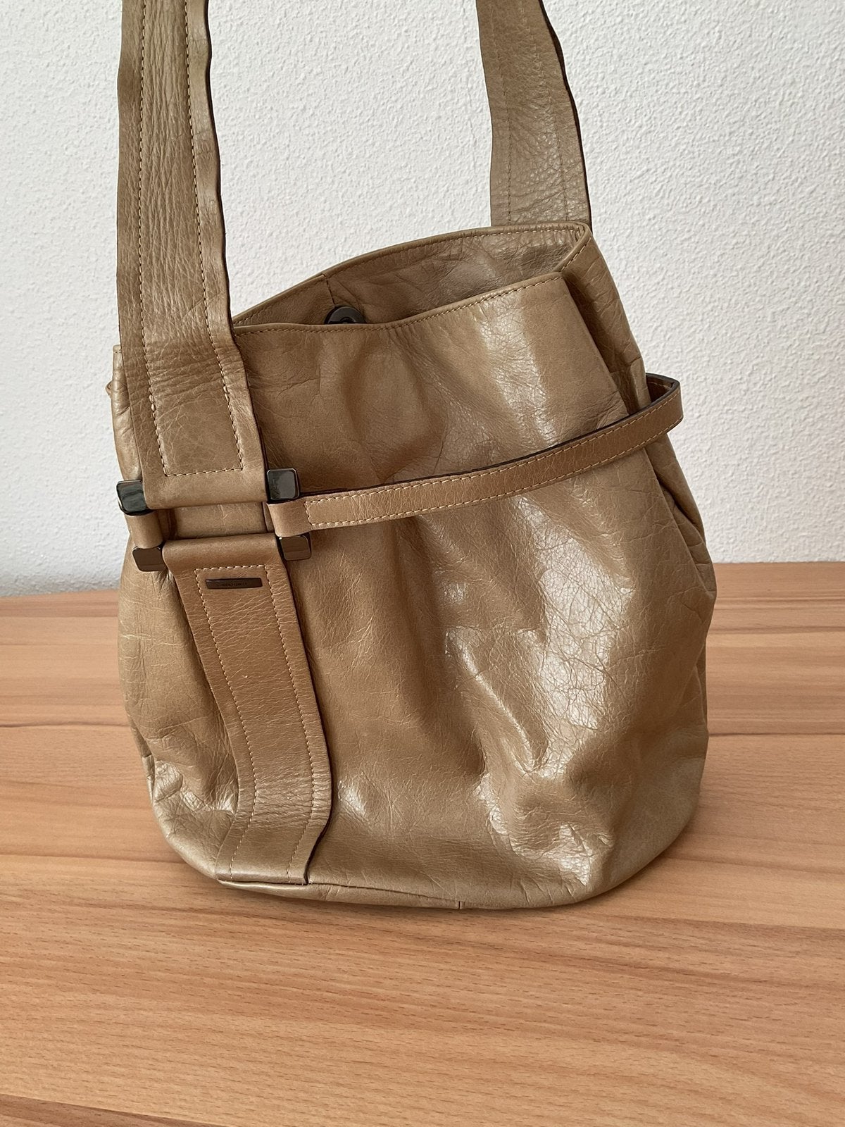 Claudio Ferrici handtas, beige, Ophalen of Verzenden, Beige, Handtas