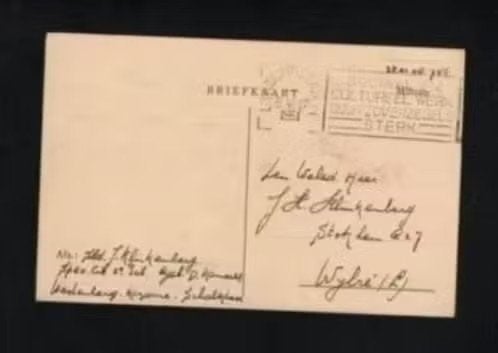Briefkaart Klinkenberg Stokhem Wijlre 1951 Schalkhaar., Verzamelen, Ophalen of Verzenden, Zo goed als nieuw