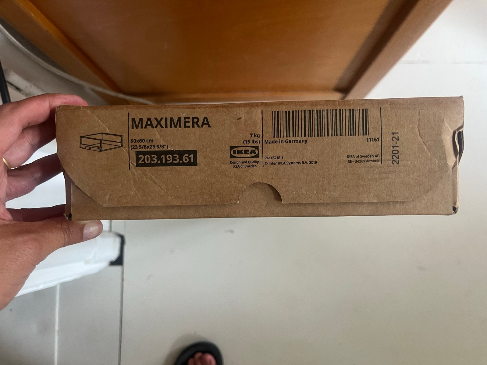 IKEA MAXIMERA Lade, hoog, wit, 60x60 cm, Huis en Inrichting, Ophalen of Verzenden, Nieuw