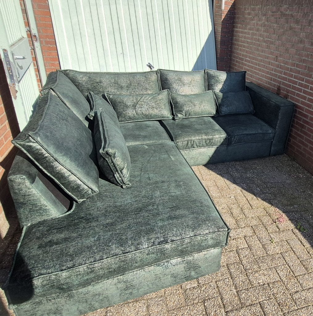 Hoekbank Blariacum Ottomaan, 250 tot 300 cm, Hoekbank, Ophalen of Verzenden, Zo goed als nieuw