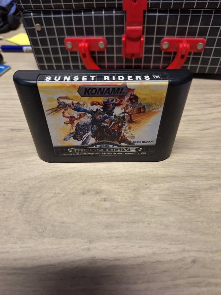 Sunset Riders - Sega Mega Drive Game Cartridge, Avontuur en Actie, Gebruikt, Niet van toepassing, Niet van toepassing