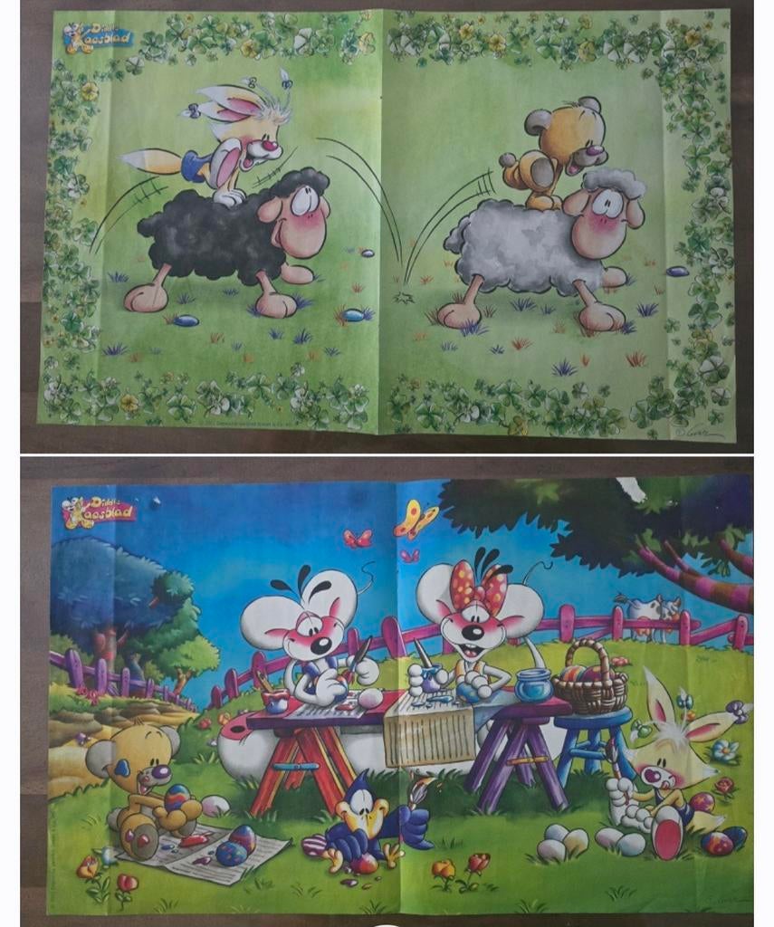 Diddl posters, Ophalen of Verzenden, Verschillende figuren, Zo goed als nieuw, Papier, Kaart of Schrift