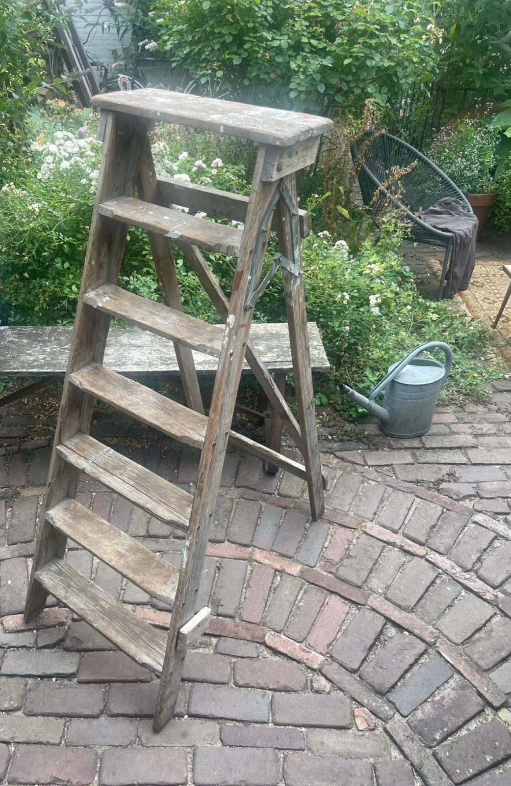 Vintage schilders ladder, Doe-het-zelf en Verbouw, Ophalen