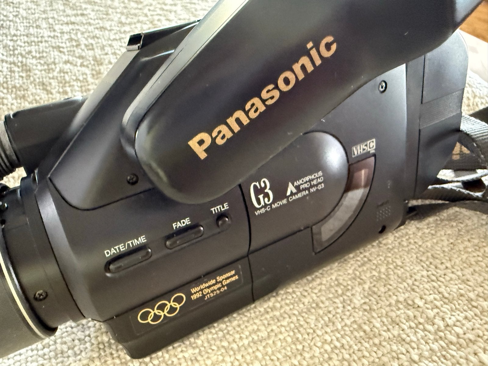 Panasonic NV-G3E VHS-C Camcorder Olympische Spelen '92 video, Ophalen of Verzenden, VHS-C of SVHS-C, Camera