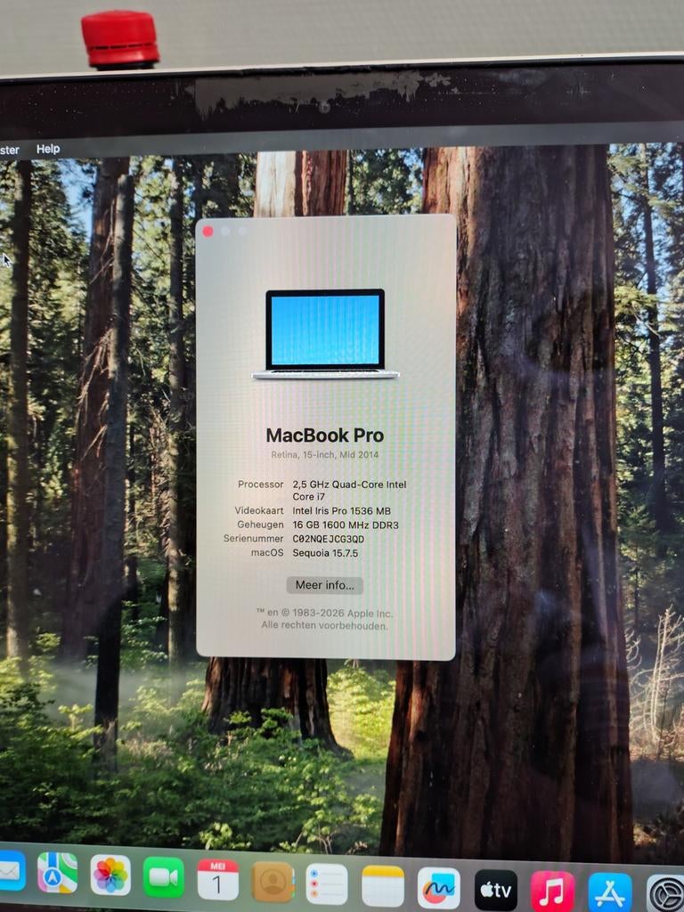 MacBook Pro 15-inch (Mid 2014) - 16GB RAM, 2.5 GHz, Computers en Software, Apple Macbooks, MacBook Pro, Gebruikt, 2 tot 3 Ghz