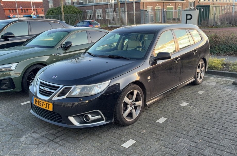 Saab 9-3 1.8 T bio power vector sport LPG Automaat  trekhaak, Auto's, Saab, Bedrijf, Saab 9-3, ABS, Adaptieve lichten, Airbags