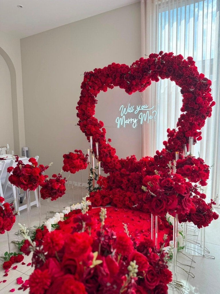 Romantische Rozen Decoratie voor Huwelijk of Verloving, Hobby en Vrije tijd, Ophalen of Verzenden, Nieuw, Valentijn of Romantisch