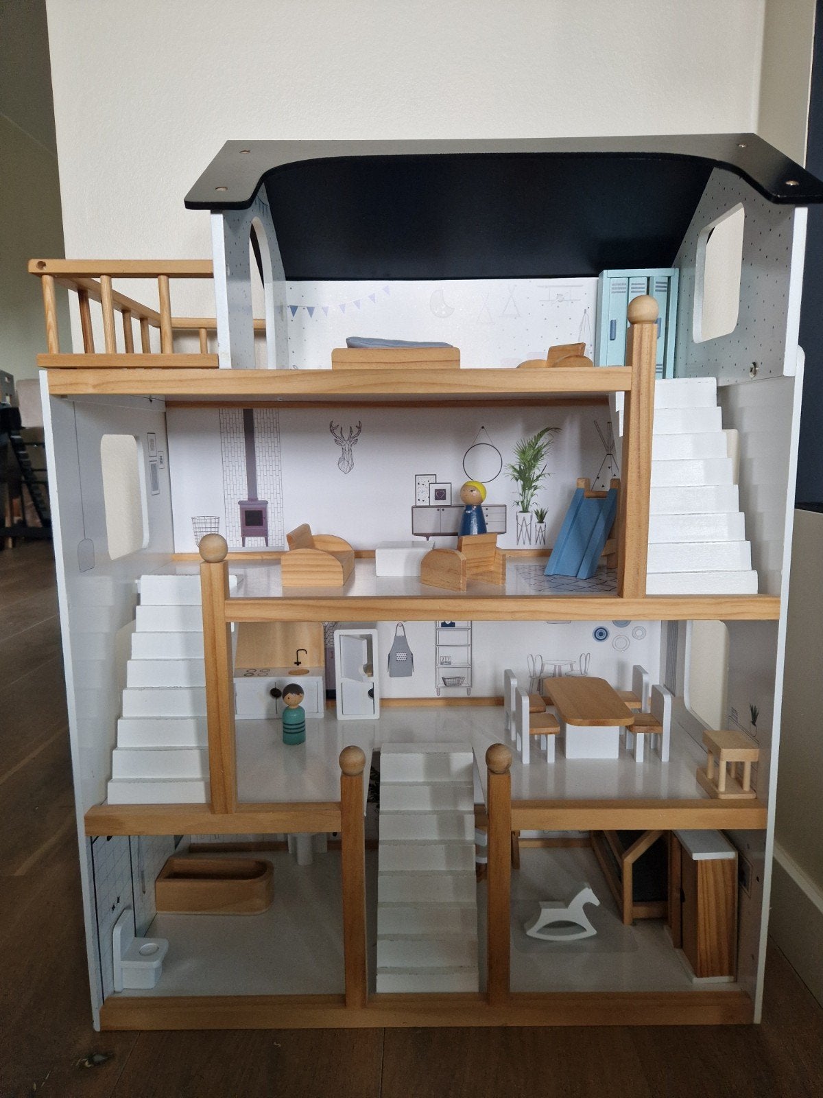 Petite Amélie poppenhuis, Ophalen, 110 cm of meer, Kooi, Minder dan 60 cm